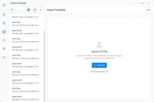 CSV インポート機能